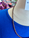 Necklace | 22 Inches Copper Navajo Pearl Bead Necklace [4mm]