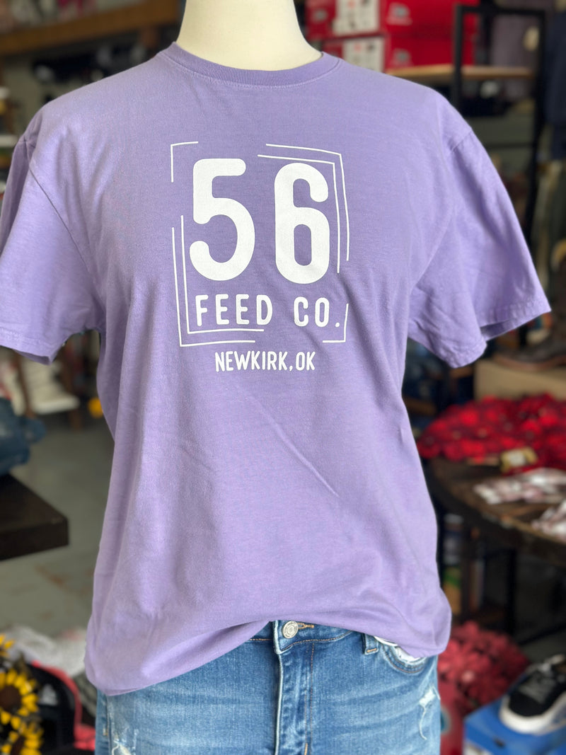 56 Feed Co | Adult Amethyst Washed Garment Dyed Tee