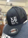 56 Feed Co l Dark Navy with White Thread Logo Flexfit 6511 Trucker Cap [OSFM] (Copy)