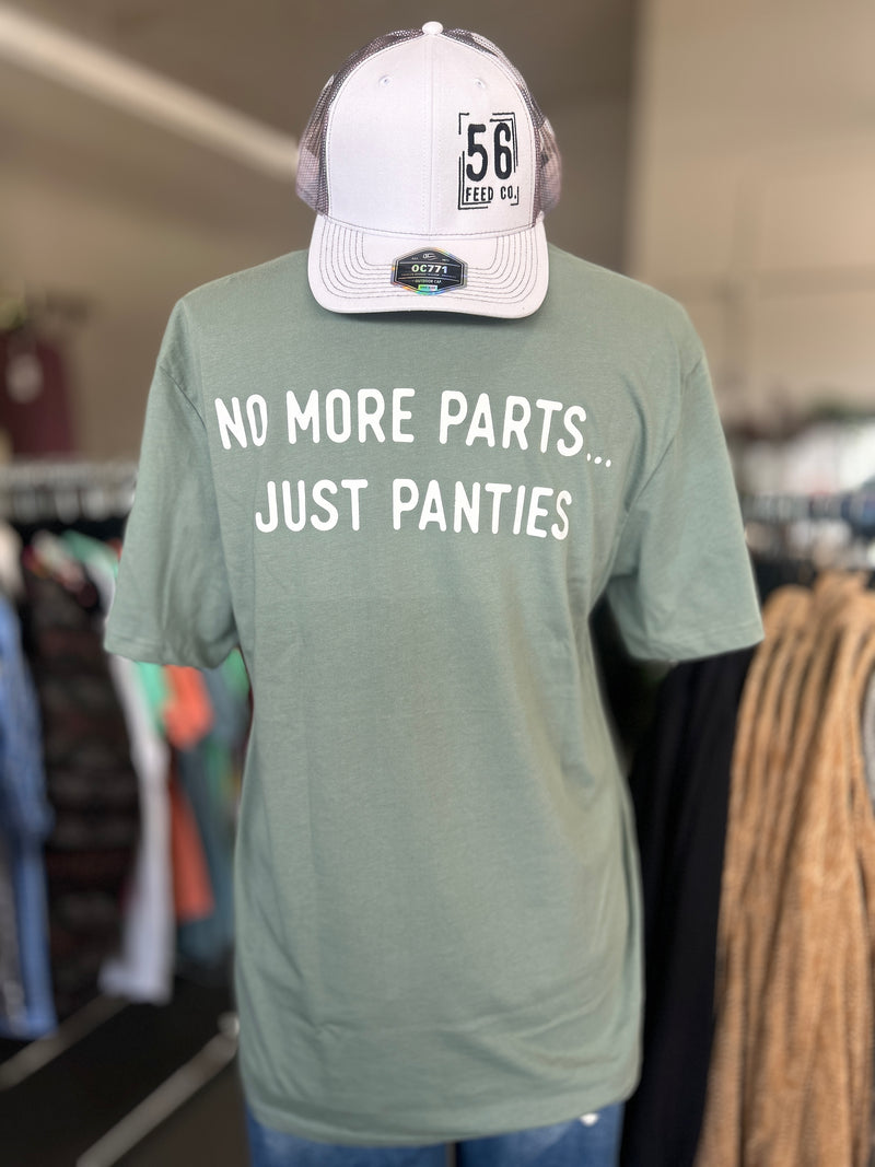 56 Feed Co | Laurel Green No More Parts Just Panties Crew Neck