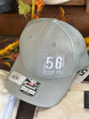 56 Feed Co | Quarry with White Thread Richardson 112  Adjustable Snapback Trucker Cap