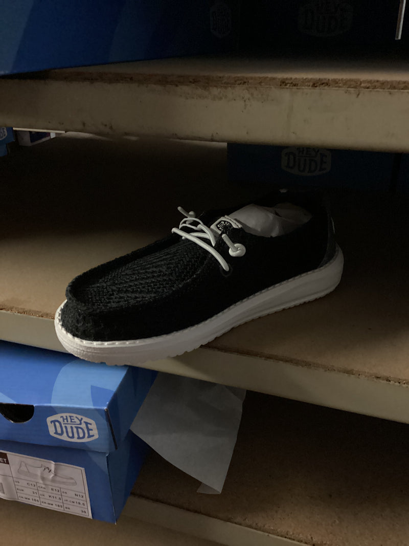 Hey Dude | Youth Girls Wendy Boho Crochet Black