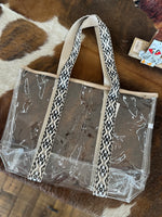 Aztec Strap Transparent Tote Bag