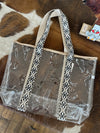 Aztec Strap Transparent Tote Bag