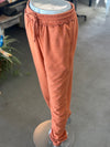 Women's Baked Clay Reverse Seam High-Waisted Jogger Pants