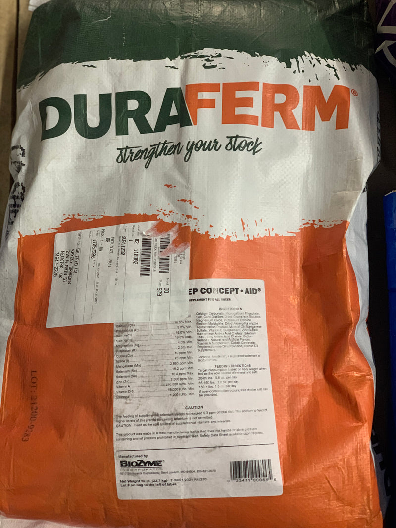 Biozyme l DURAFERM® SHEEP CONCEPT•AID® - 50lb bag