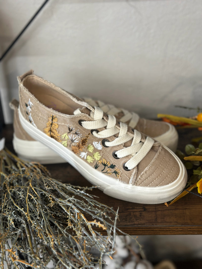 Blowfish | Sadie Sun Warm Taupe Lace Up Sneaker