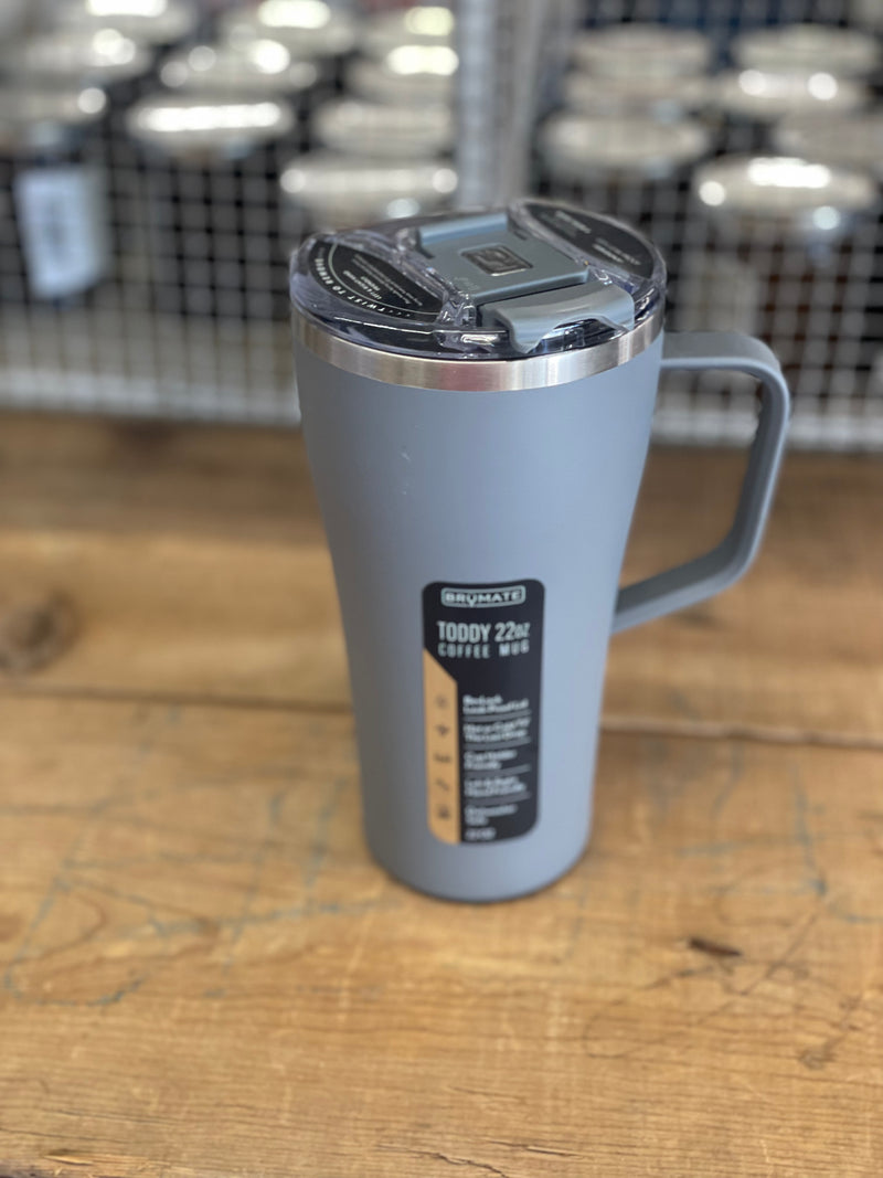 BRÜMATE l Toddy Insulated Coffee Mug Matte Grey [22 oz]