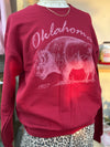 Oklahoma Buffalo Sweatshirt | Cardinal
