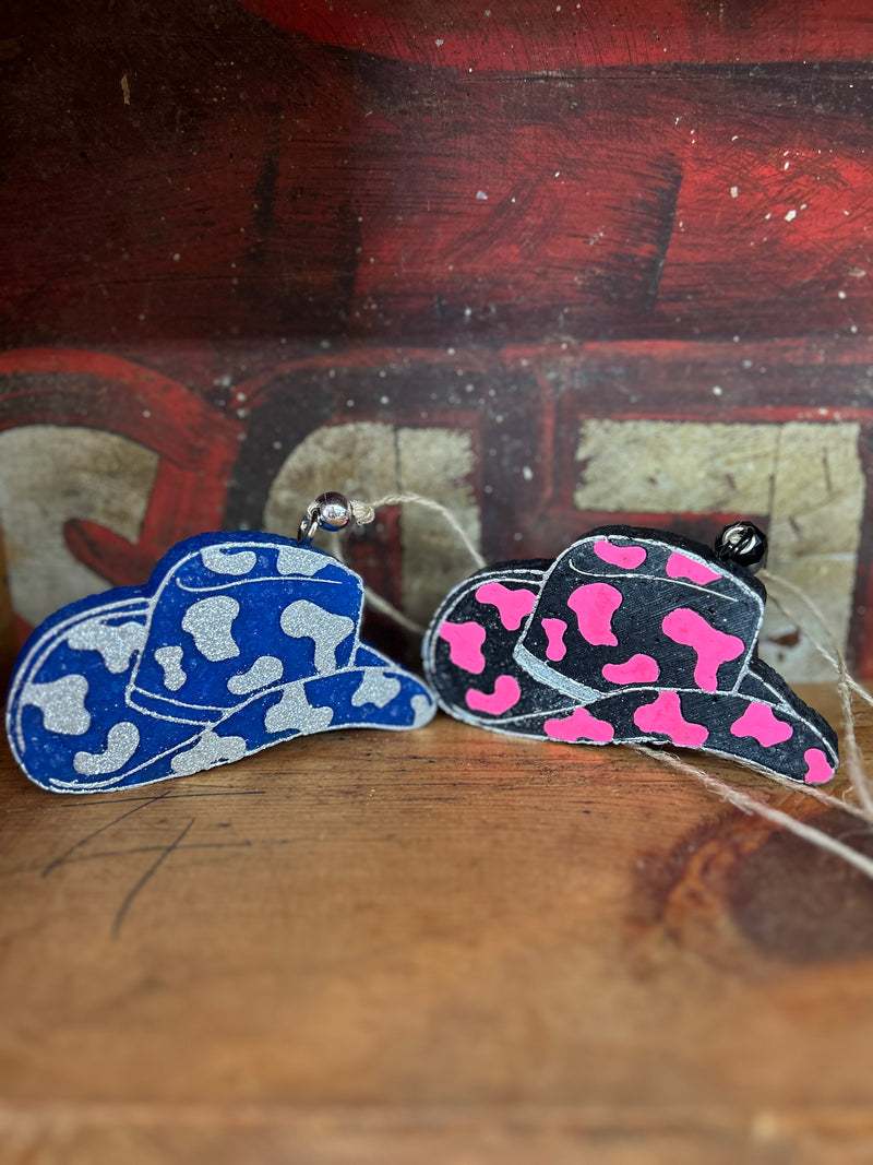 Car Freshener | Cowprint Cowgirl Hat