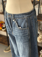 Cello Jeans | Mid Wash Barrel Leg Jean with Cuff