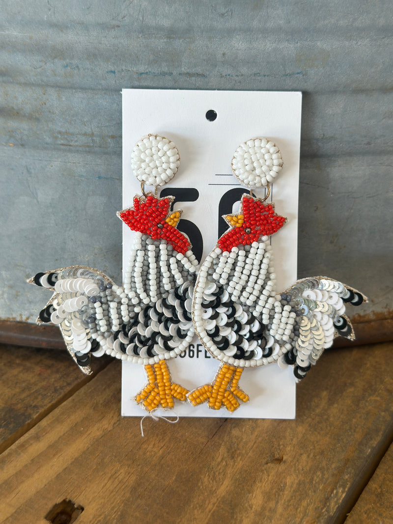 Earring | 'Chicken' Seed Bead Earring