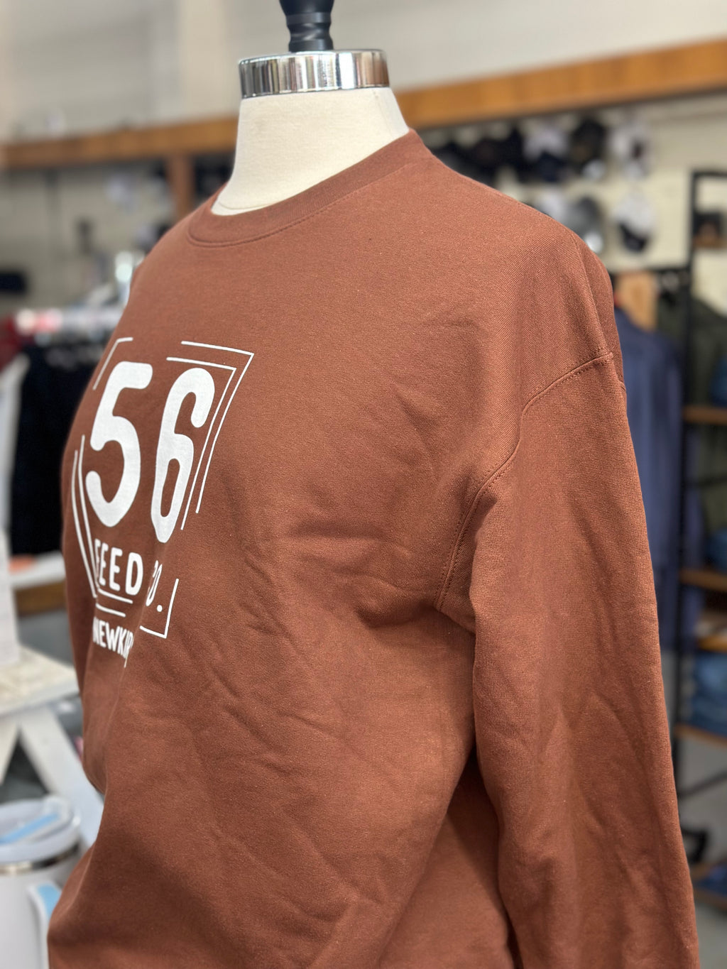 56 Feed Co | Cocoa Softstyle Midweight Crewneck Sweatshirt