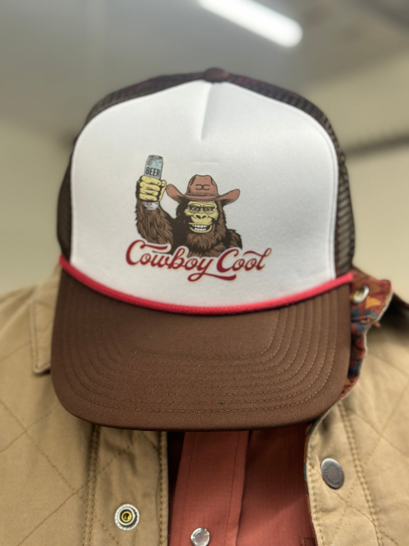 Cowboy Cool | Bigfoot Foam Trucker Brown/White [One Size]