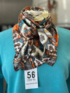 Z Bars Jewelry | Cream + Turquoise + Orange Wild Rag
