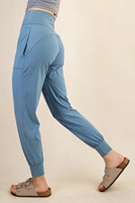 Rae Mode |  Dusty Blue Butter Soft Joggers with Pockets