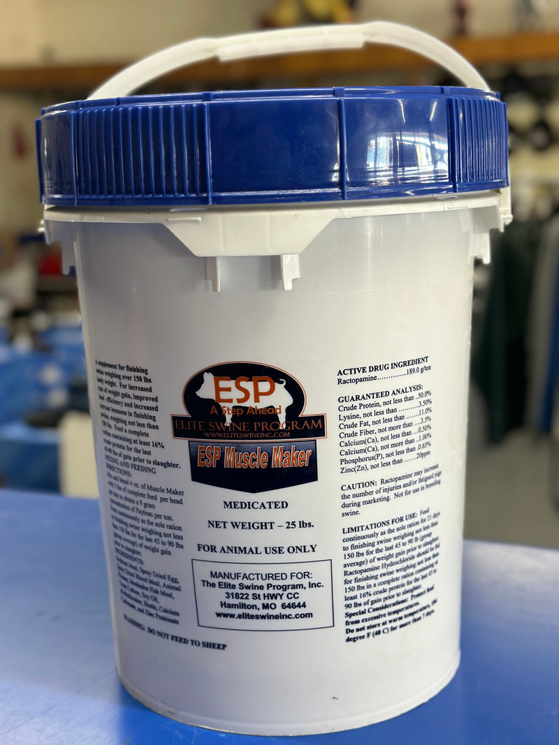 ESP SHOW FEEDS Muscle Maker with Paylean Bucket