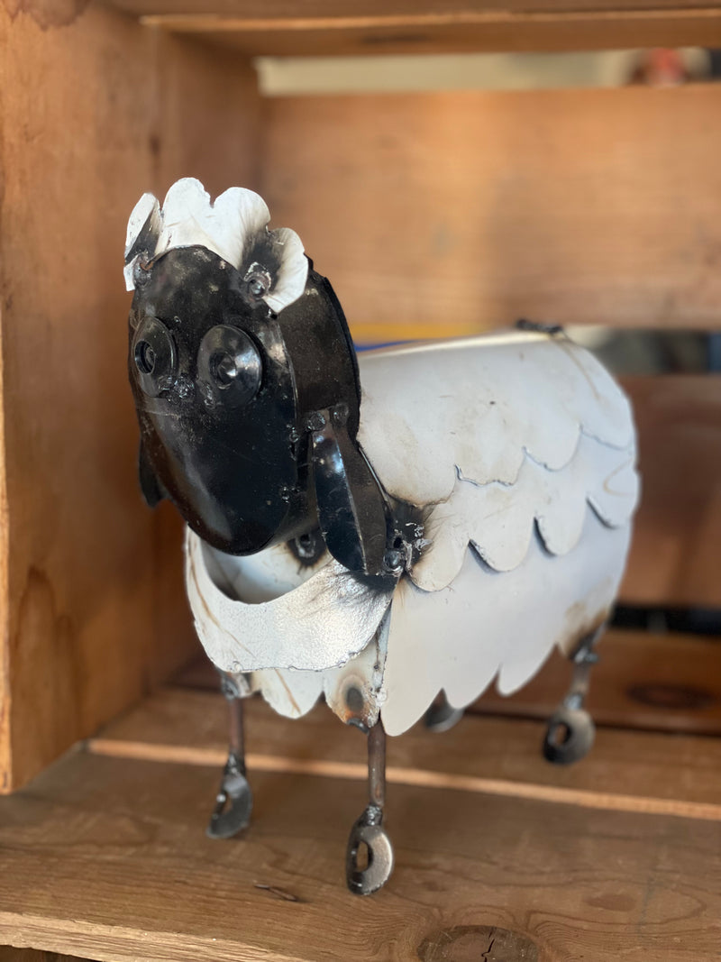 Farmhouse Sheep Garden Metal Art