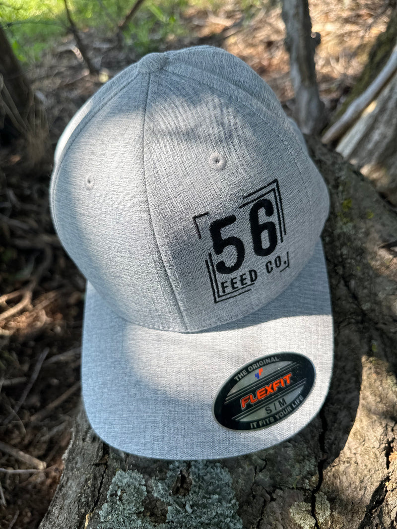 56 Feed Co l Flexfit Heatherlight Cap Melange Silver [6350]