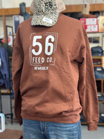 56 Feed Co | Cocoa Softstyle Midweight Crewneck Sweatshirt