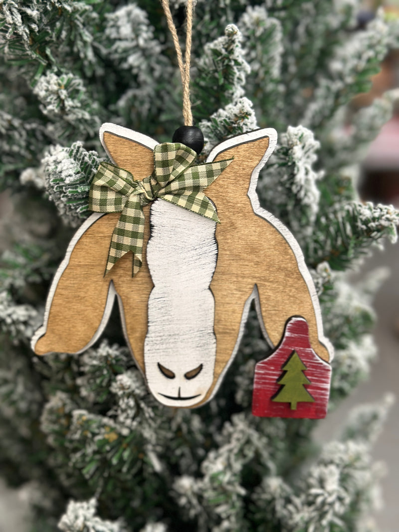 Ornament | Goat Face Christmas Ornament