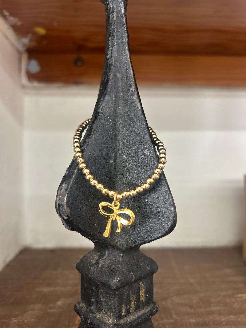 Bracelet | Gold Bow Stretchy Bracelet