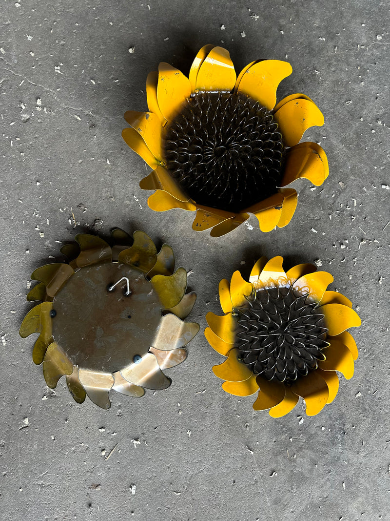 Sunflower Hanging Wall Metal Yard Art