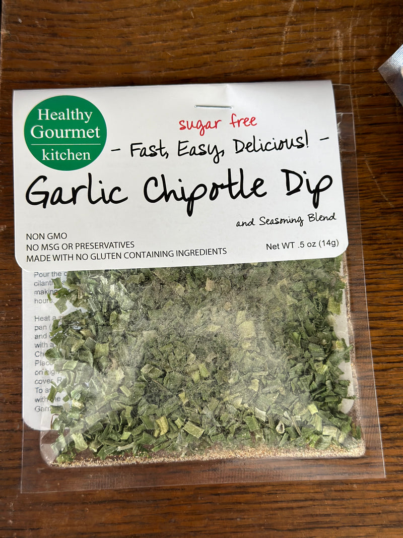 Healthy Gourmet Kitchen | Garlic Chipotle Dip Mix and Seasoning Blend [.5 oz]