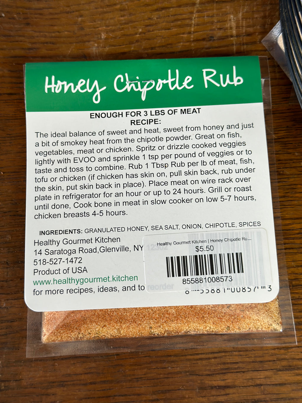 Healthy Gourmet Kitchen | Honey Chipotle Rub [1.6 oz]
