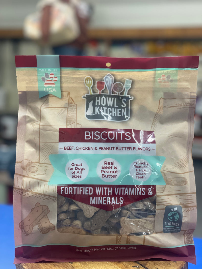 Howl's Kitchen | Dog Biscuits with Vitamins & Minerals 42oz