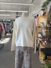 Women's Whip Cream Crew Neck Sweater