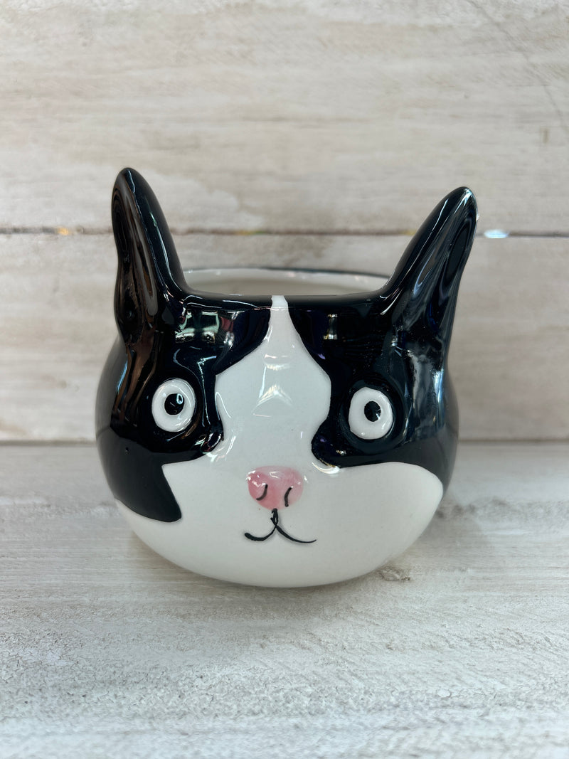 Cat Head Ceramic Planter [Large]