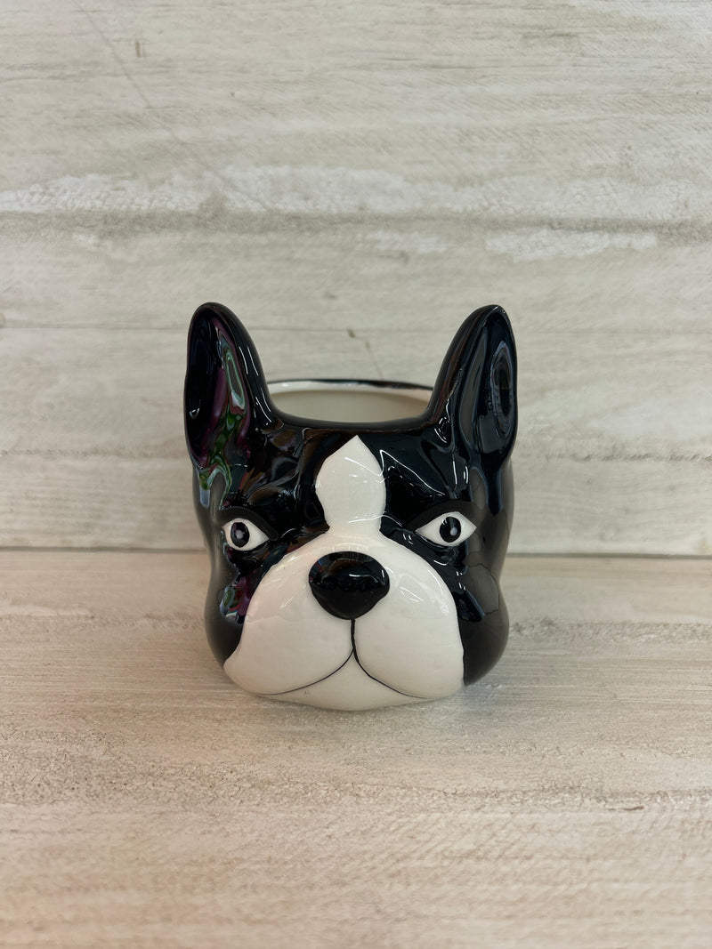 Dog Head Ceramic Planter [Large]