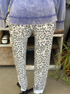 Women's Leopard French Terry Joggers