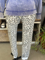 Women's Leopard French Terry Joggers