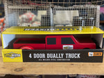 Little Buster Toys l Red 4 Door Dually Truck