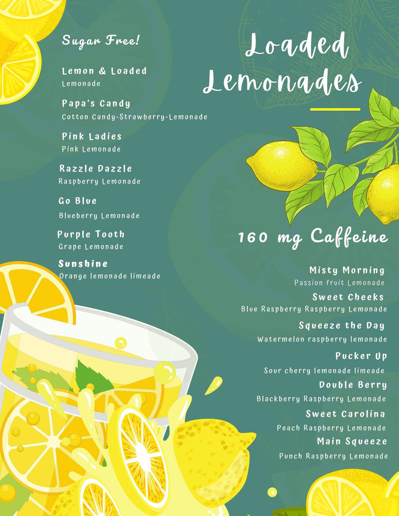 Loaded Lemonades | 160 mg of Caffeine