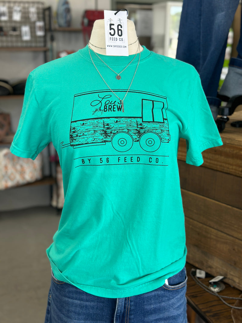 Lou's Brew | Island Green Comfort Colors Short Sleeve Tee [1717]