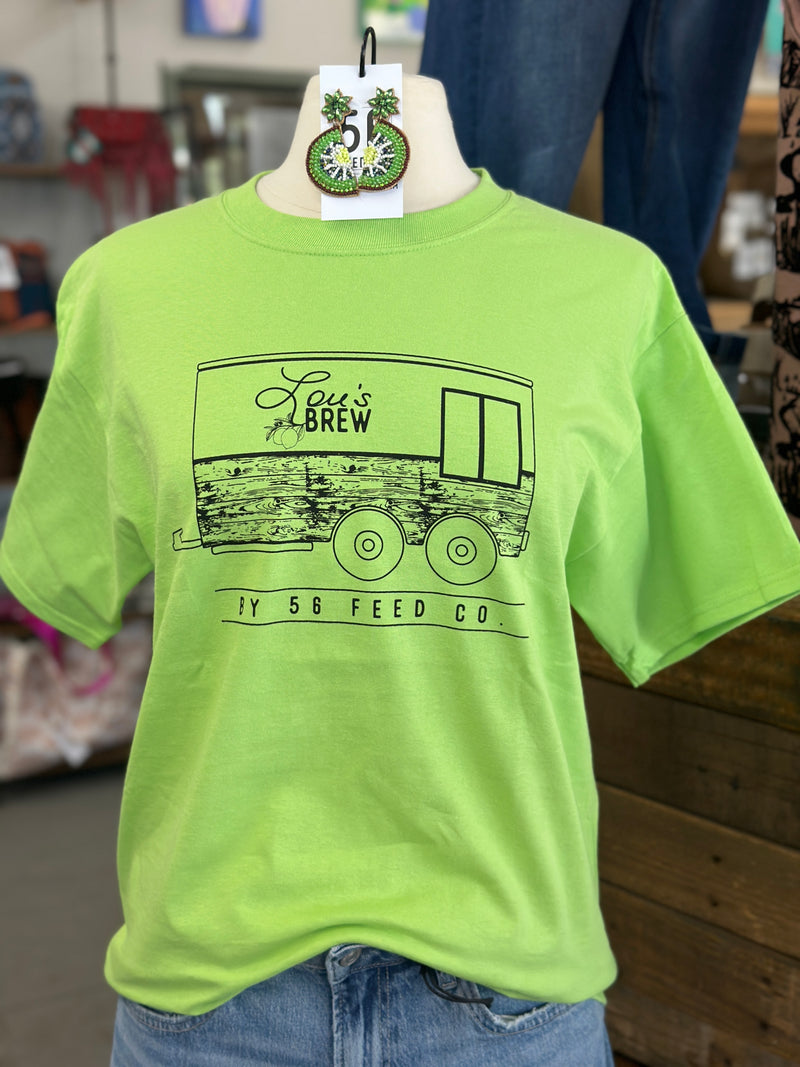Lou's Brew | Lime Short Sleeve Tee [Port + Company PC61]