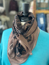 Z Bars Jewelry | Brown Leather Wild Rag