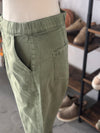 Mica Denim | Olive High Rise Crop Jogger [MDP-G3164AG]
