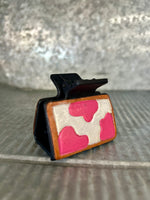 Western Linens | Mini Western Design Claw Clip