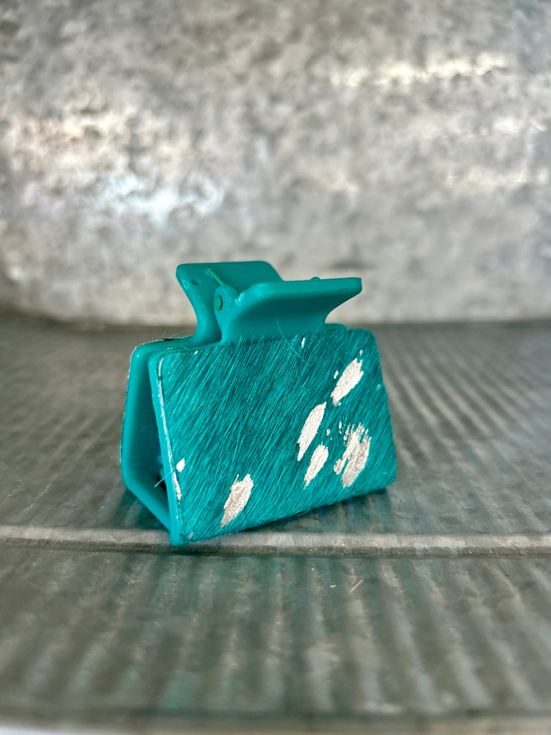 Western Linens | Mini Western Design Claw Clip