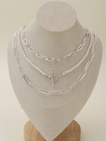 Necklace | Multi Pearl Toggle Chain Necklace Set