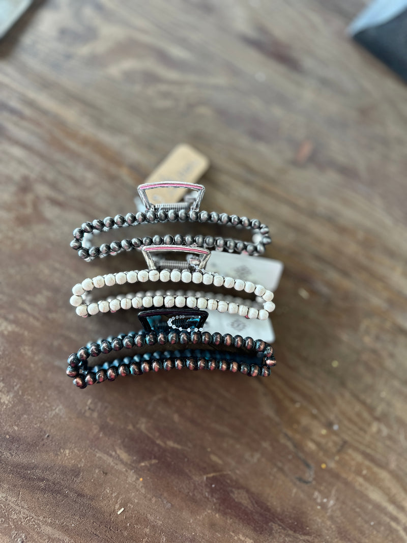 Navajo Beaded Claw Clip