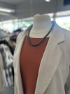 Necklace | 22 Inches Silver Navajo Pearl Roundel Bead Necklace [8mm]