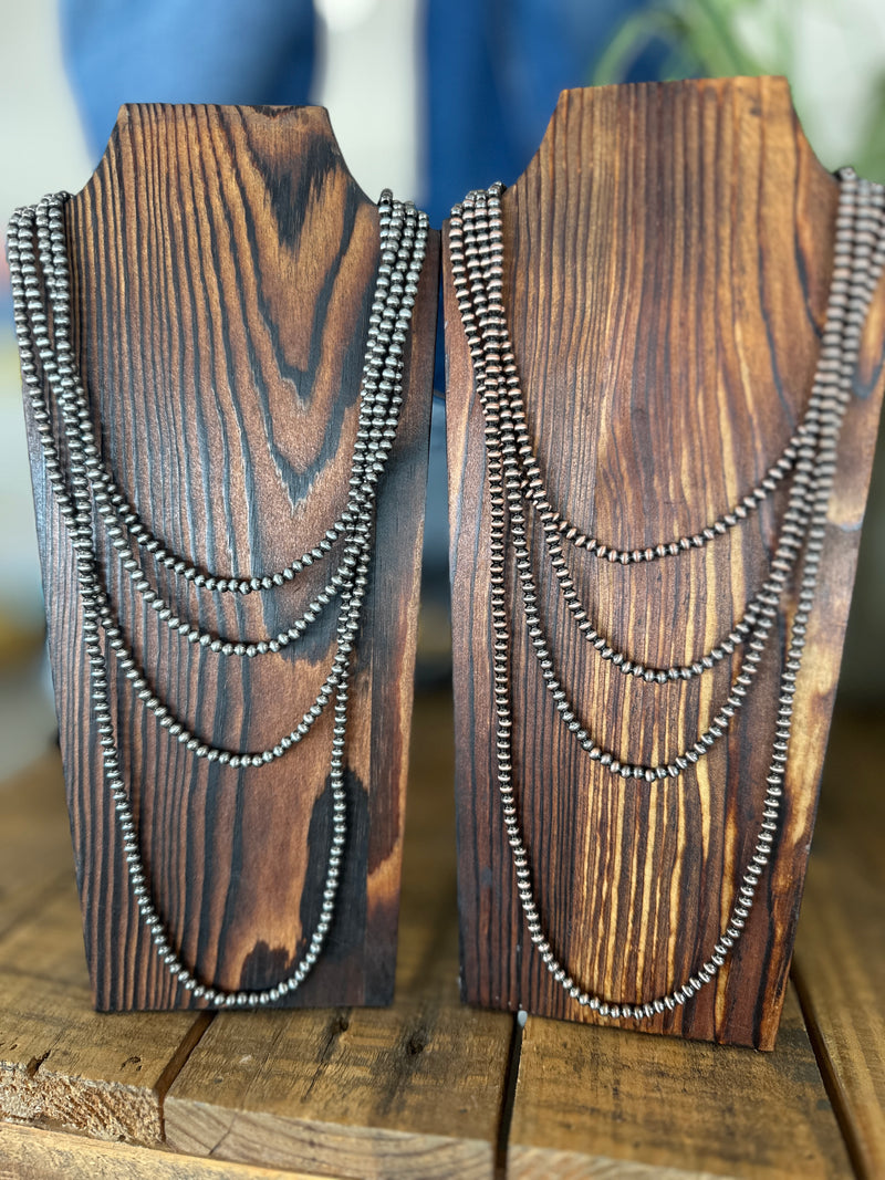 Necklace | 4 Layers Small Navajo Pearl Necklace