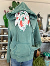 Women's Sage Oversized Brushed French Terry Knit Hoodie