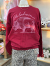 Oklahoma Buffalo Sweatshirt | Cardinal
