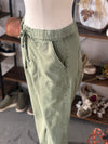 Mica Denim | Olive High Rise Crop Jogger [MDP-G3164AG]